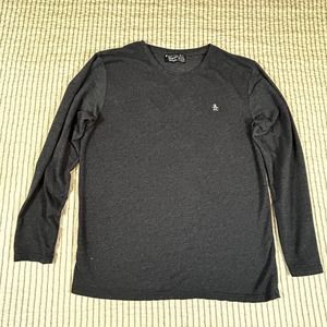 Original Penguin by Munsingwear Mens M Long Sleeve Shirt Gray